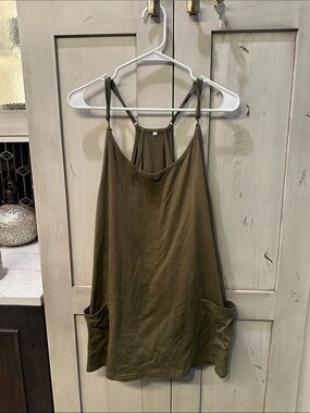 Amazon Olive Green Pocket Sundress